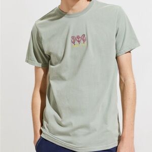 Men's Sage Green Graphic T-Shirt